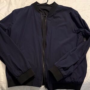 Young LA Reversible Men’s Bomber Jacket Navy Blue Black XXL